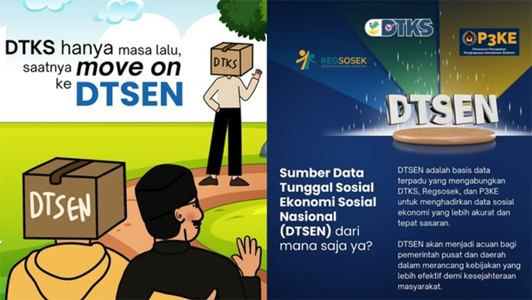 Daftar penerima bansos berdasarkan DTSEN.