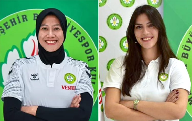 Megawati Hangestri dan Ece Kozdere resmi berseragam Manisa BBSK di Liga Voli Turki.