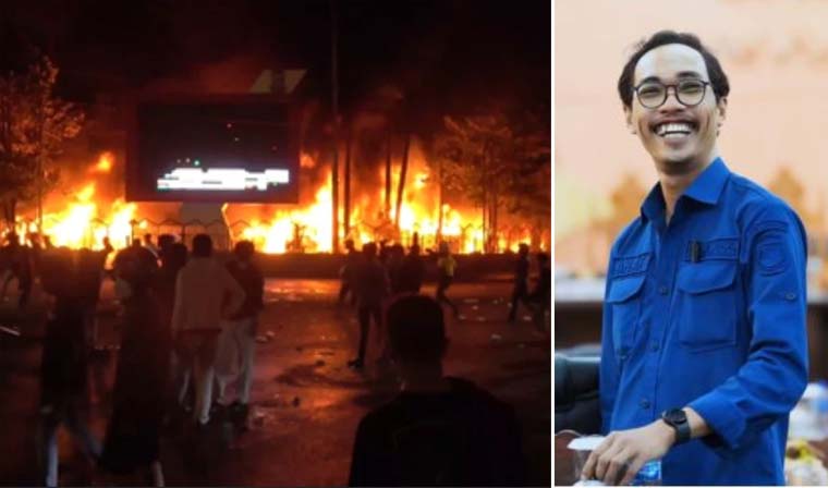 Abay, fotografer DPRD Makassar ikut tewas terbejebak kebakaran gedung yang dibakar massa.