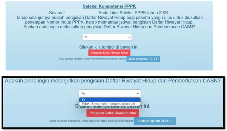Cara pengisian daftar riwayat hidup bagi PPPK paruh waktu tahun 2025.