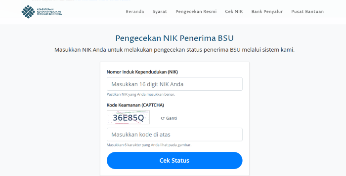 Hindari hoaks pencairan, cek BSU 2025 lewat bsu.kemnaker.go.id.