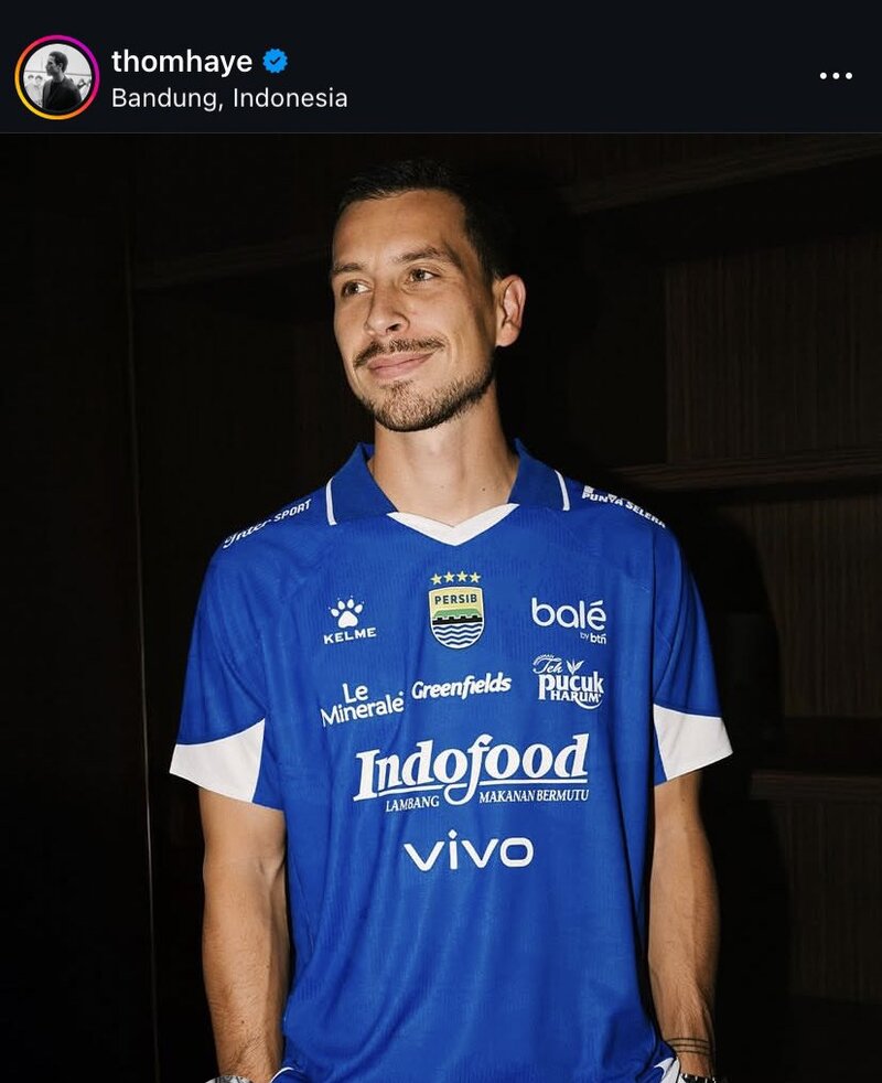TERMAHAL: Thom Haye bersama Persib menjadi pemain termahal di Super League