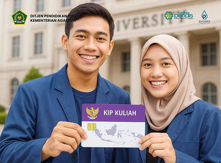 ILUSTRASI kartu penerima KIP kuliah kemenag.