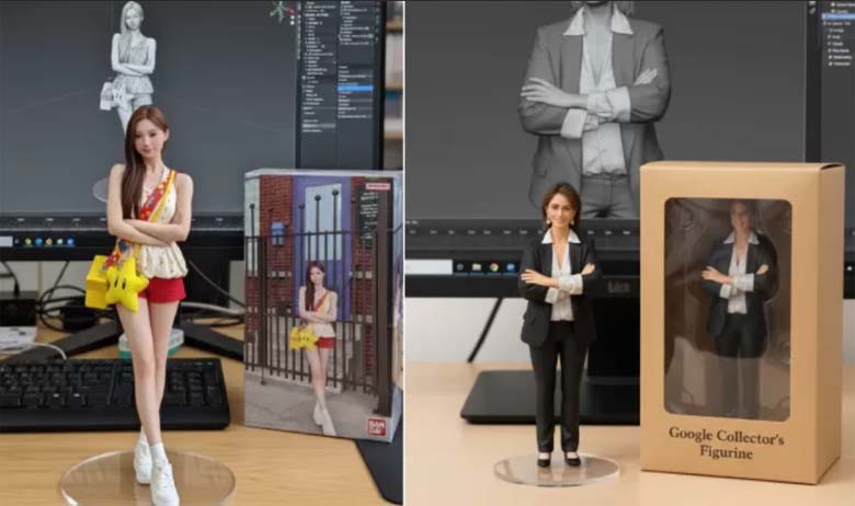 Hasil foto AI action figure menggunakan Google Gemini.