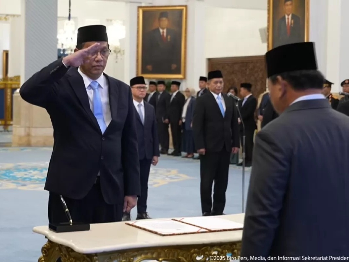 Presiden Prabowo lantik Purbaya Yudhi Sadewa sebagai Menteri Keuangan.