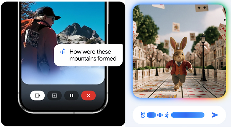 Tangkapan layar kolase laman muka Google Gemini AI.