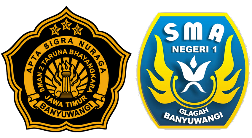 Logo SMAN 2 Taruna Bhayangkara dan SMAN 1 Glagah.