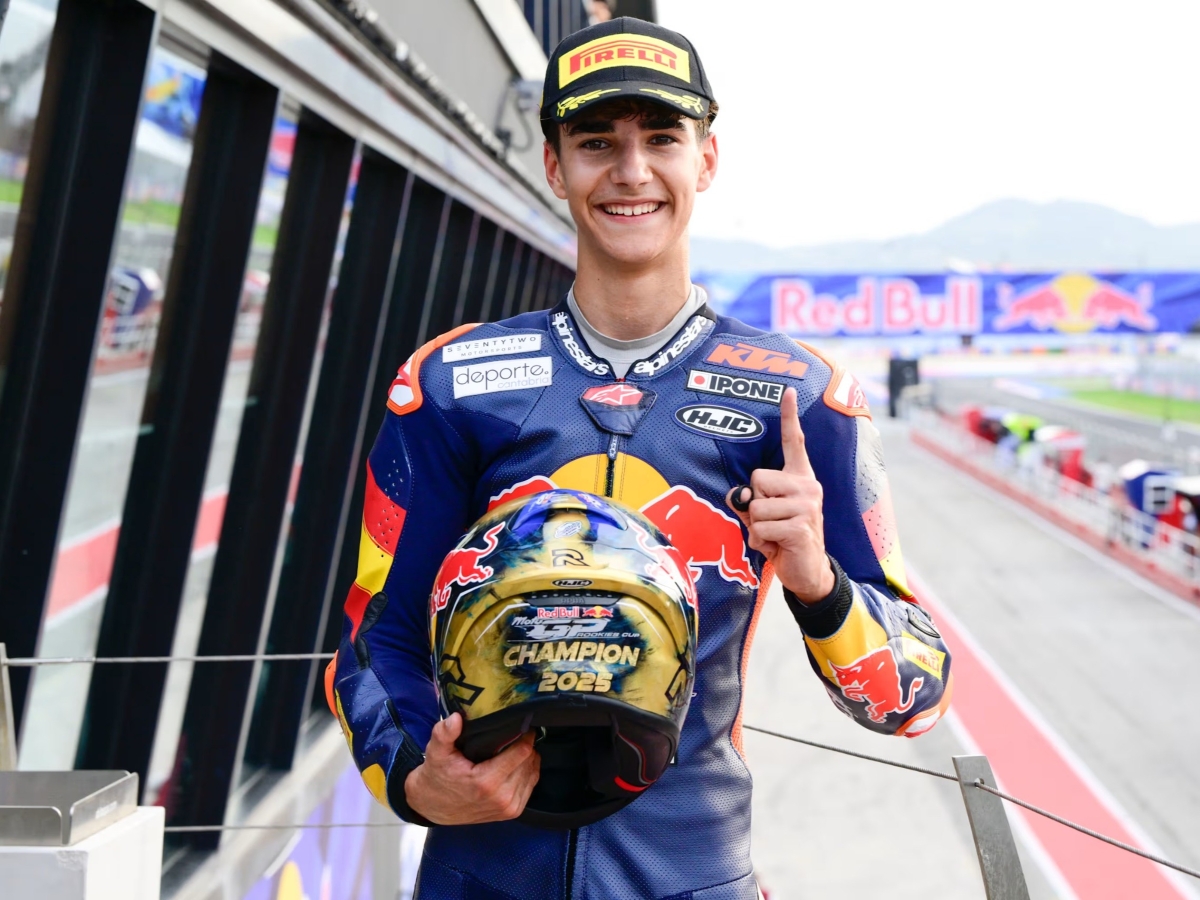 Brian Uriarte juarai Red Bull MotoGP Rookies Cup 2025 di Misano.