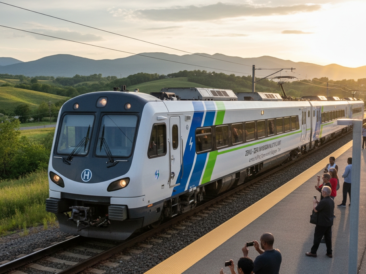 Kereta hidrogen pertama di Amerika Utara resmi beroperasi di California.