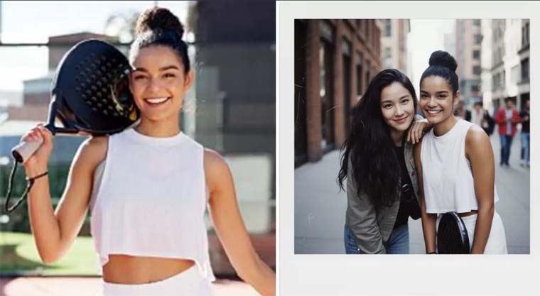 Foto Polaroid editan Gemini AI bersama Idol K-Pop yang viral.