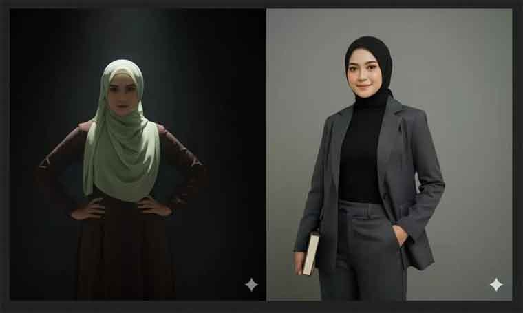Foto ala Studio yang Profesional dan Menawan hasil editan Google Gemini AI.