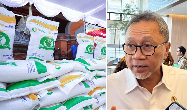 Bansos beras 10 kg kembali disalurkan mulai Oktober-November. Menteri Koordinator Bidang Pangan Zulkifli Hasan.