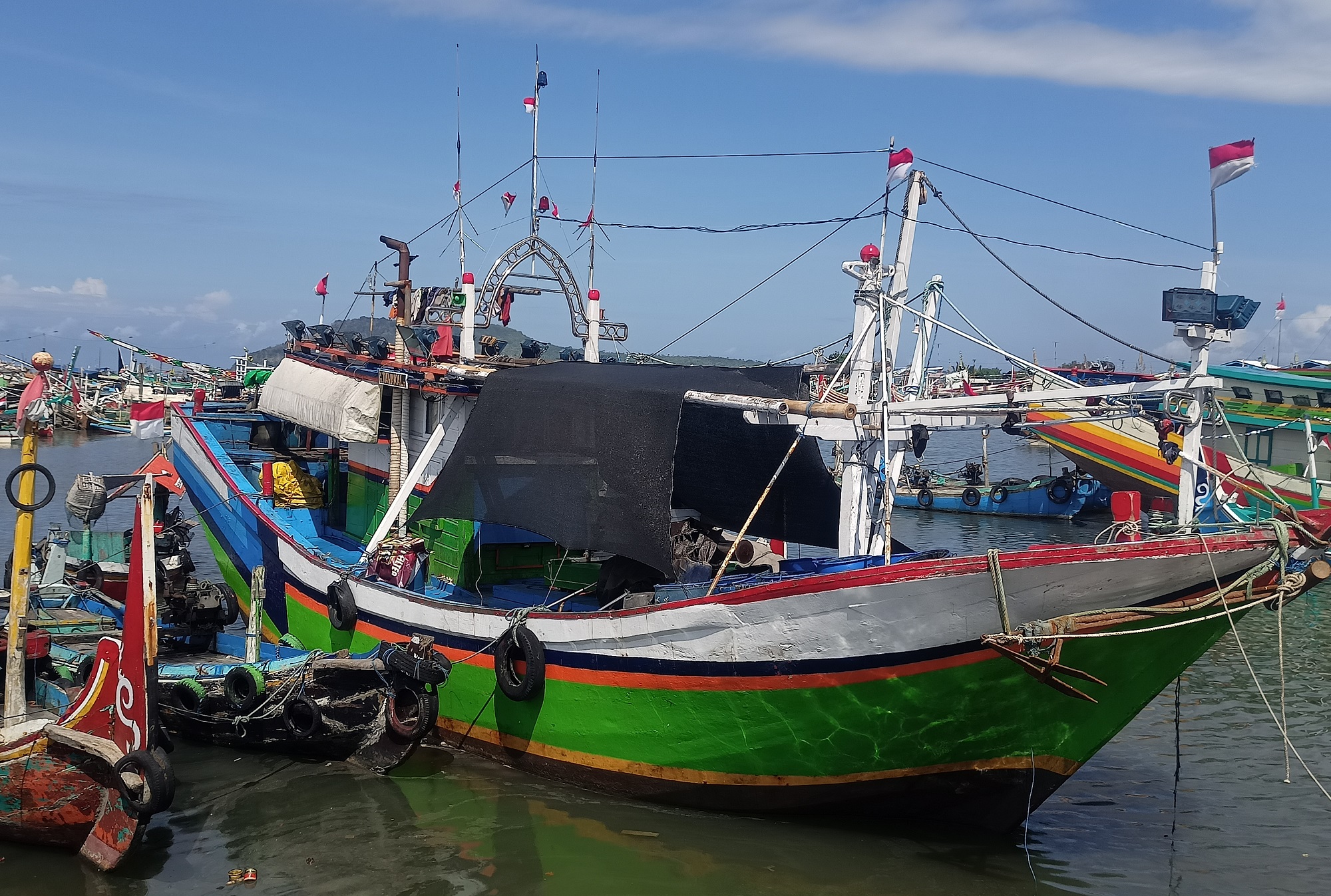 Model kapal mirip yang tenggelam di perairan Alas Purwo.