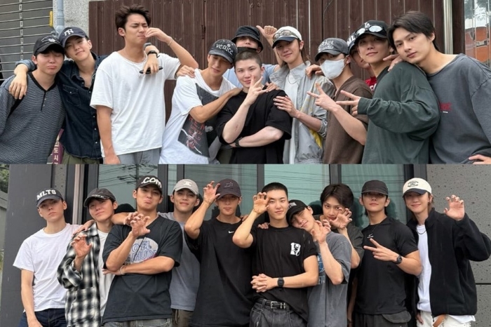Semua member hadir melepas Hoshi dan Woozi wajib militer.