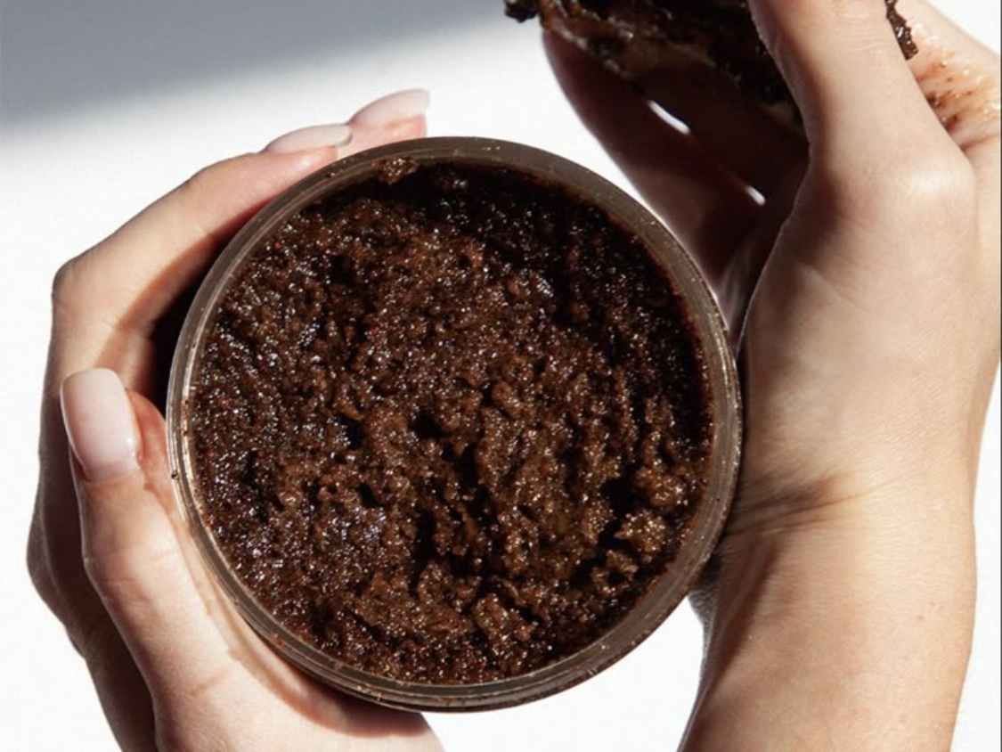 Ilustrasi scrub kopi