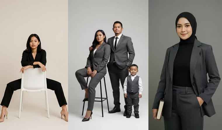 Foto studio keren hasil editan Google Gemini AI.