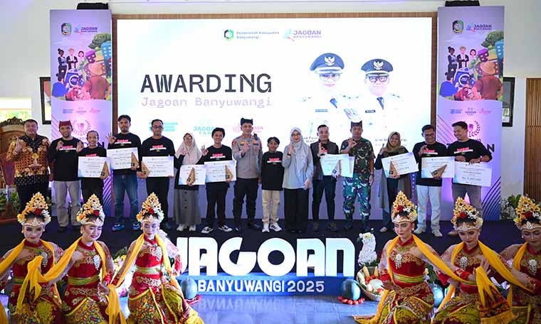 Bupati Ipuk, Kapolresta Rama Samtama Putra, Founder Jagoan Indonesia Dias Satria, Plt. Kadis Pertanian dan Pangan Ilham Juanda, Direktur RaBa Samsudin Adlawi, Kadis Kominfo Budi Santoso, Jumat (19/9).