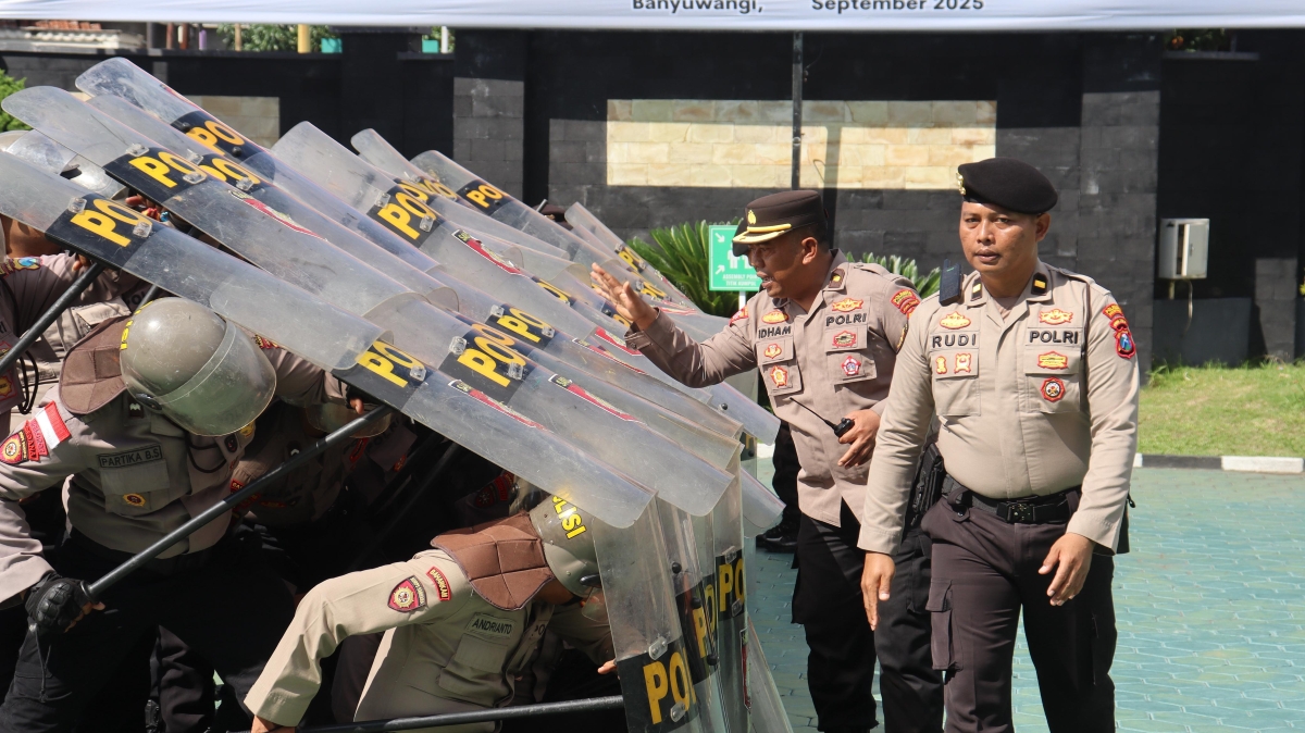 Polresta Banyuwangi Gelar Pelatihan Dalmas untuk Tingkatkan Profesionalisme Personel.