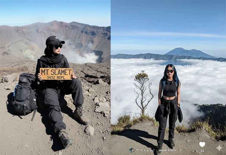 Tren edit foto di puncak gunung pakai Google Gemini AI.