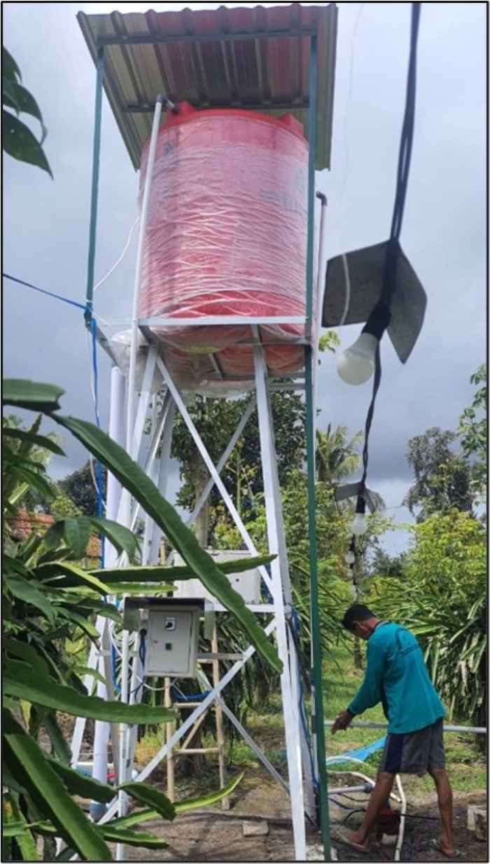 Instalasi Sumur bor dengan Tower Tandon.