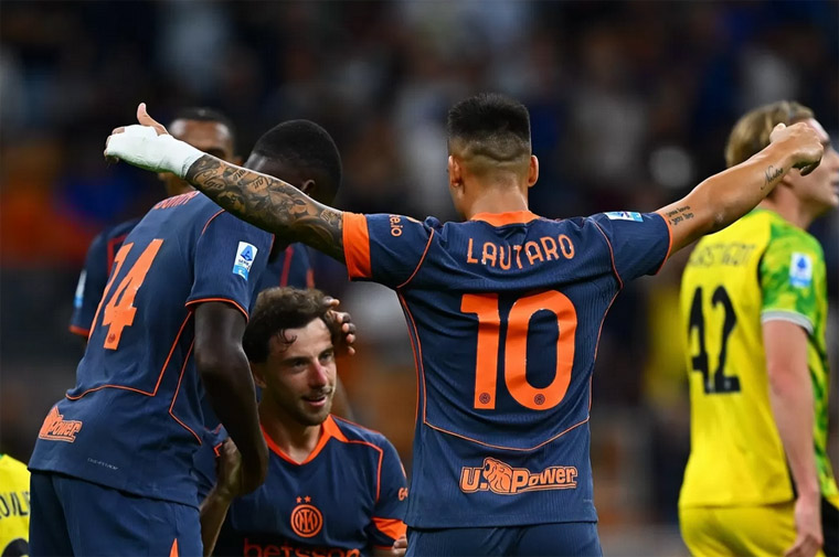 Inter menang 2-1 atas Sassuolo.