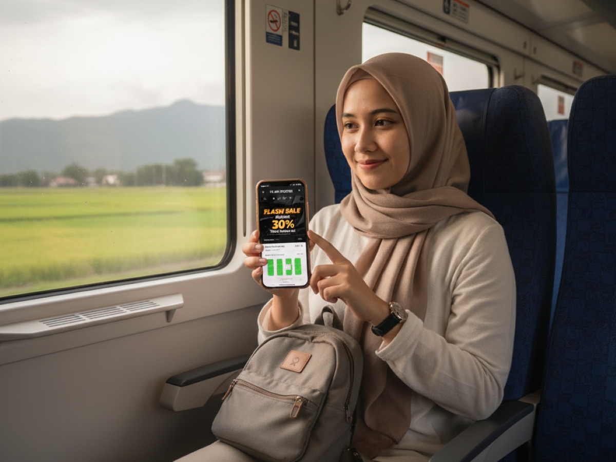 Nikmati promo ulang tahun KAI ke-80.