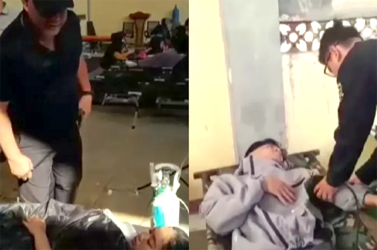 Para korban keracunan di Bandung Barat mendapatkan perawatan medis.