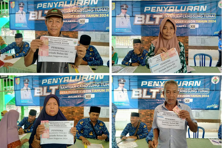 ILUSTRASI penyaluran bantuan sosial (bansos) di Jember, Jawa Timur.