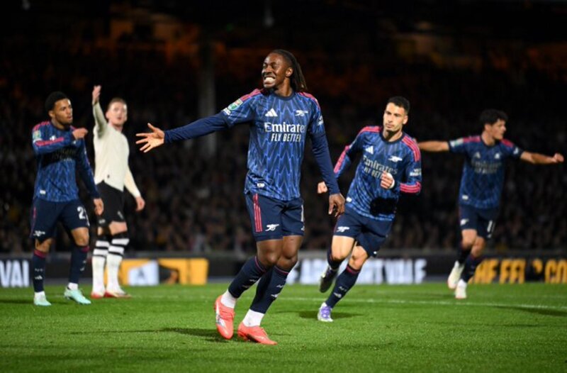 LAGA MUDAH: Arsenal melenggang ke putaran keempat Carabao Cup