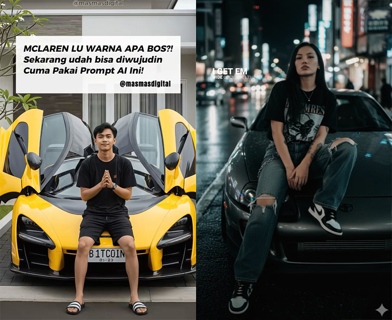 Tren edit foto berbasis Akal Imitasi masih ngetren di TikTok dan Instagram.