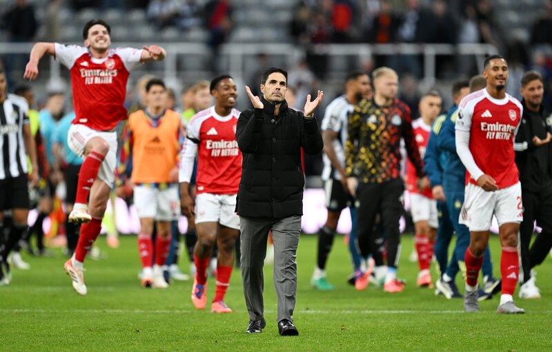 VICTORY: Kemenangan Arsenal atas Newcastle United hadirkan sederet fakta dan statistik menarik