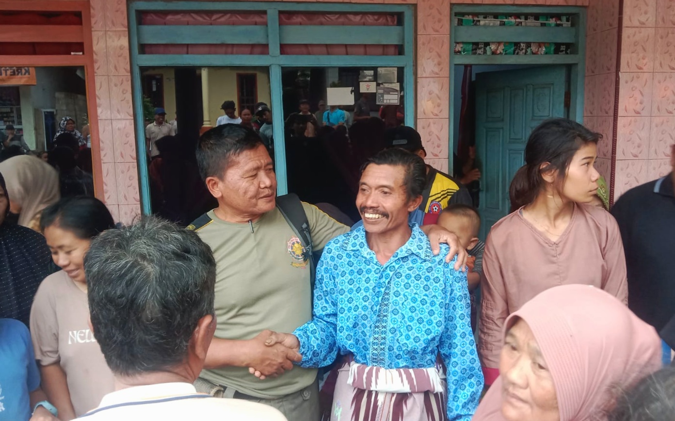 Surahman, warga Banyuwangi yang hilang di hutan Songgon akhirnya ketemu.