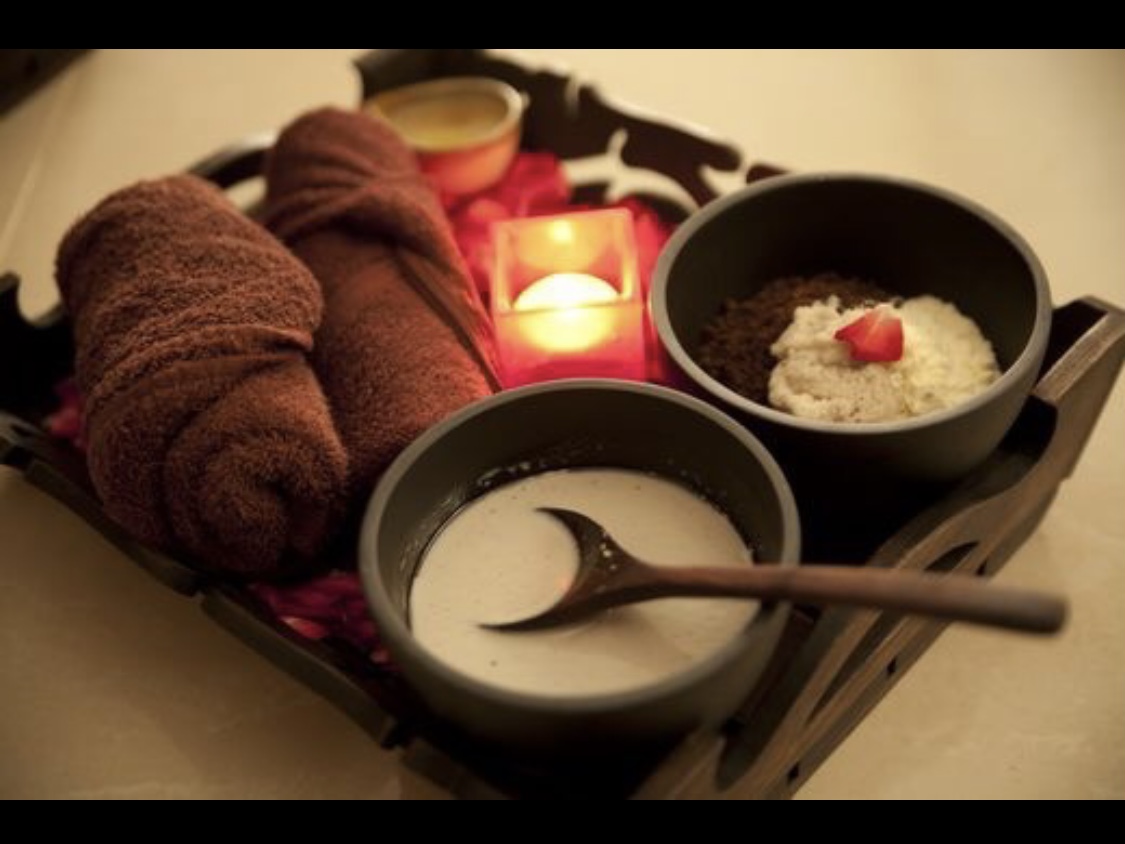 Ilustrasi spa rempah traditional