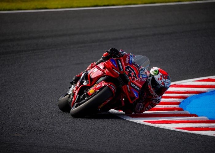 Francesco Bagnaia raih kemenangan spesial di MotoGP Jepang 2025.