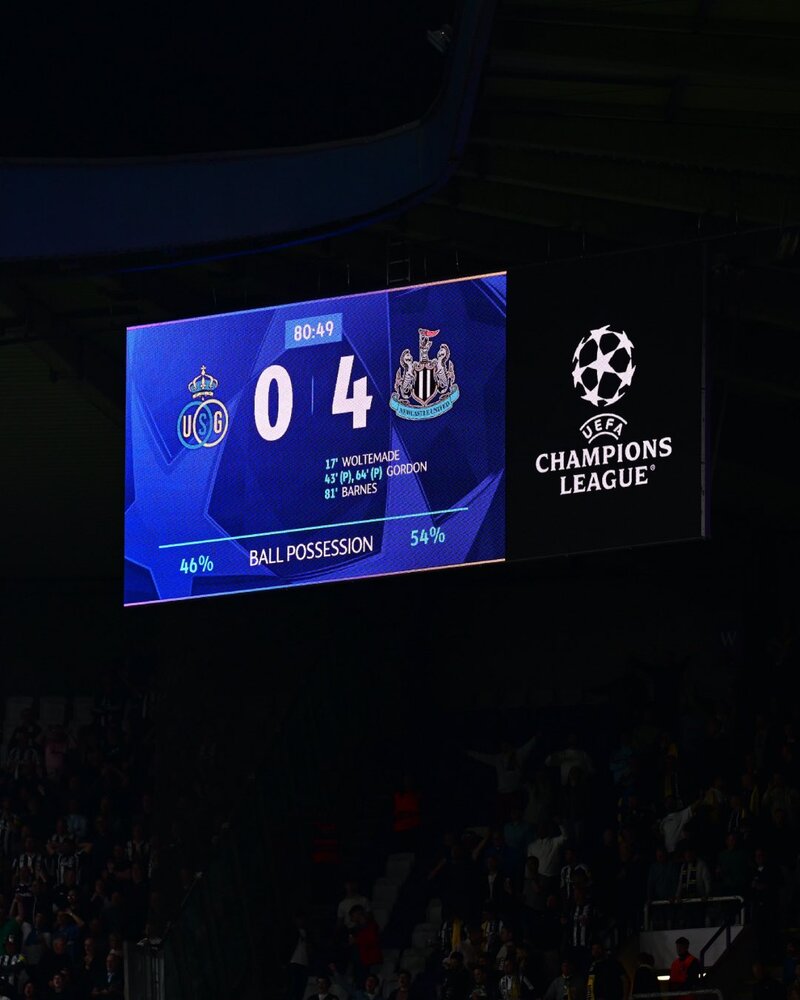 MENANG TELAK: Newcastle United sukses sikat tuan rumah Union SG di Liga Champions