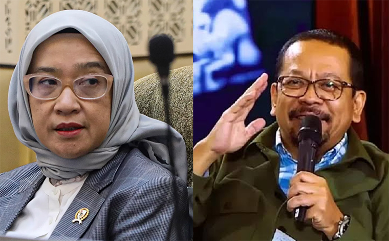 Menteri PANRB Rini Widyantini dan Kepala Staf Kepresidenan Muhammad Qodari.