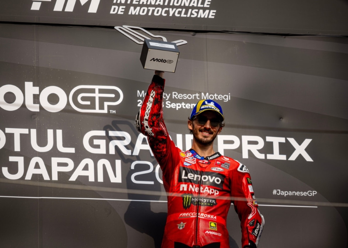 Pecco Bagnaia datang ke MotoGP Mandalika 2025 dengan bekal kemenangan di Jepang.
