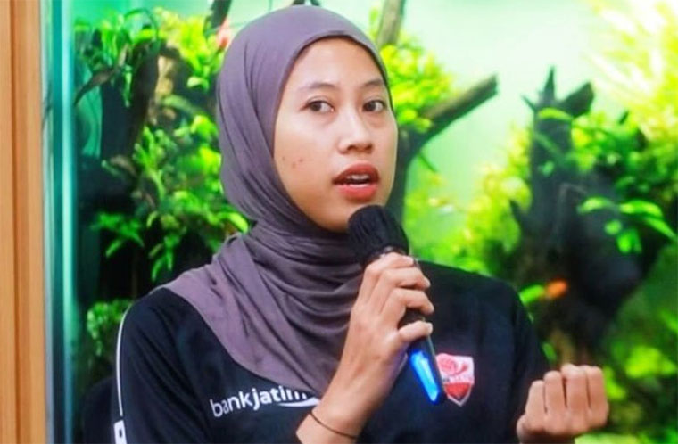 Bintang voli Indonesia Megawati Hangestri Pertiwi akan membela Surabaya Bank Jatim di final four Livoli 2025.