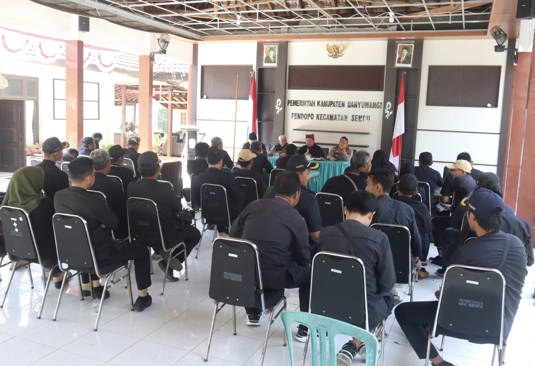 Forpimka Sempu menggelar sosialisasi kepada para juru pungut PBB se-Kecamatan Sempu dan para Sekdes.