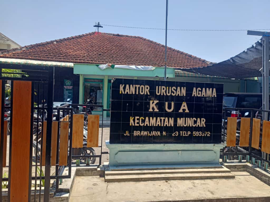 Kantor KUA Kecamatan Muncar Banyuwangi.