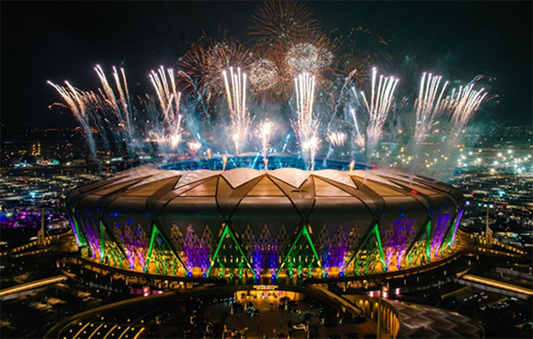 Salah stadion yang dipersiapkan Arab Saudi untuk Piala Dunia 2034, King Abdullah Sports City Stadium di Jeddah.
