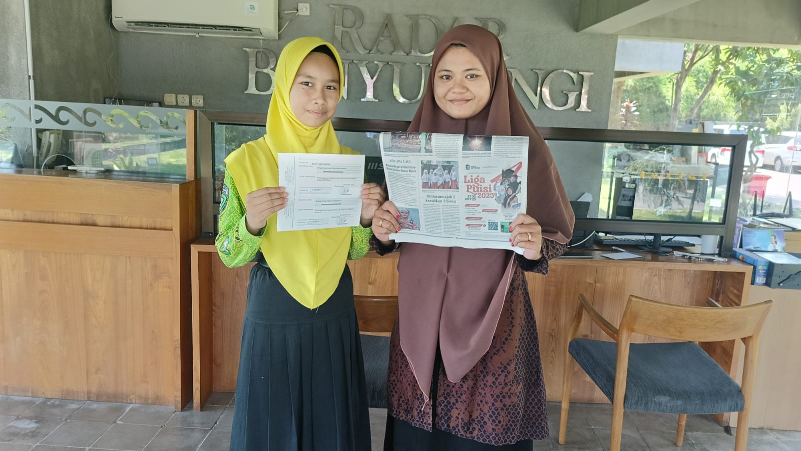 TIDAK PERNAH ABSEN : MTsN 1 Banyuwangi melalui perwakilannya mendaftarkan diri Liga Pusi #4 di Grha Pena Banyuwangi