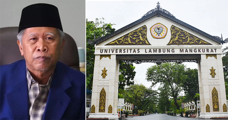 Prof. Udiansyah, Koordinator Forum Peduli ULM. Foto pintu gerbang ULM.