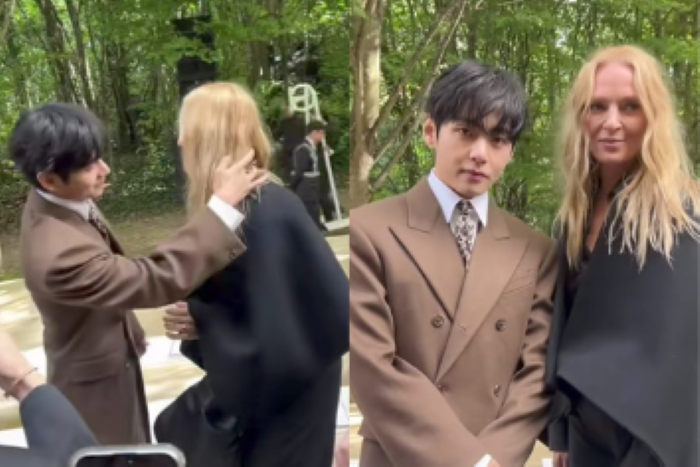 Dari outfit elegan hingga momen sopan bersama Uma Thurman, Taehyung disebut ikon fashion Korea.