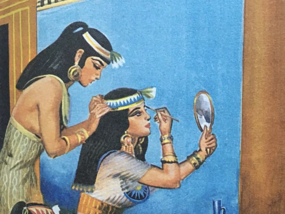 ilustrasi cleopatra di perabadan mesir kuno