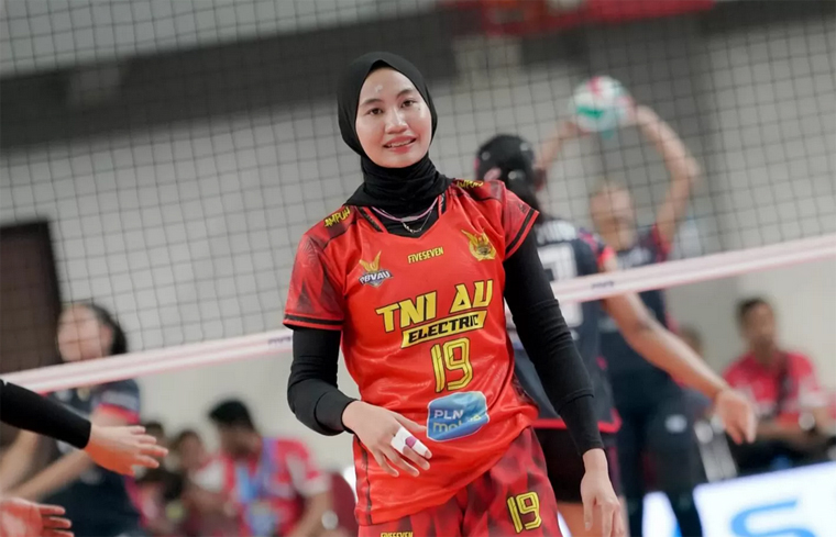 Ersandrina Devega memimpin daftar top skor putri final four Livoli 2025.