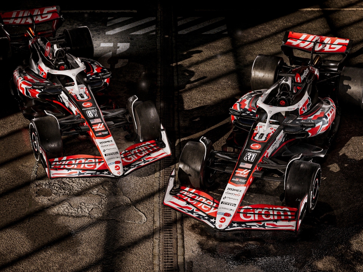 Livery Haas yang akan digunakan di F1 Amerika Serikat.