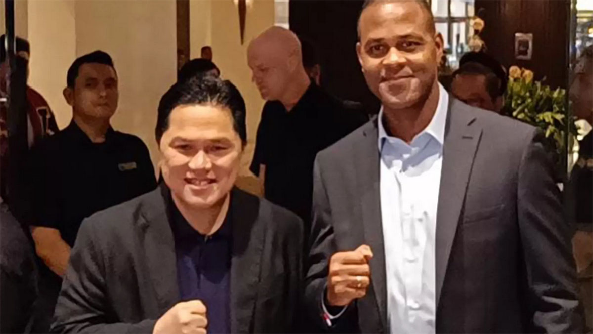 Erick Thohir dan Patrick Kluivert.
