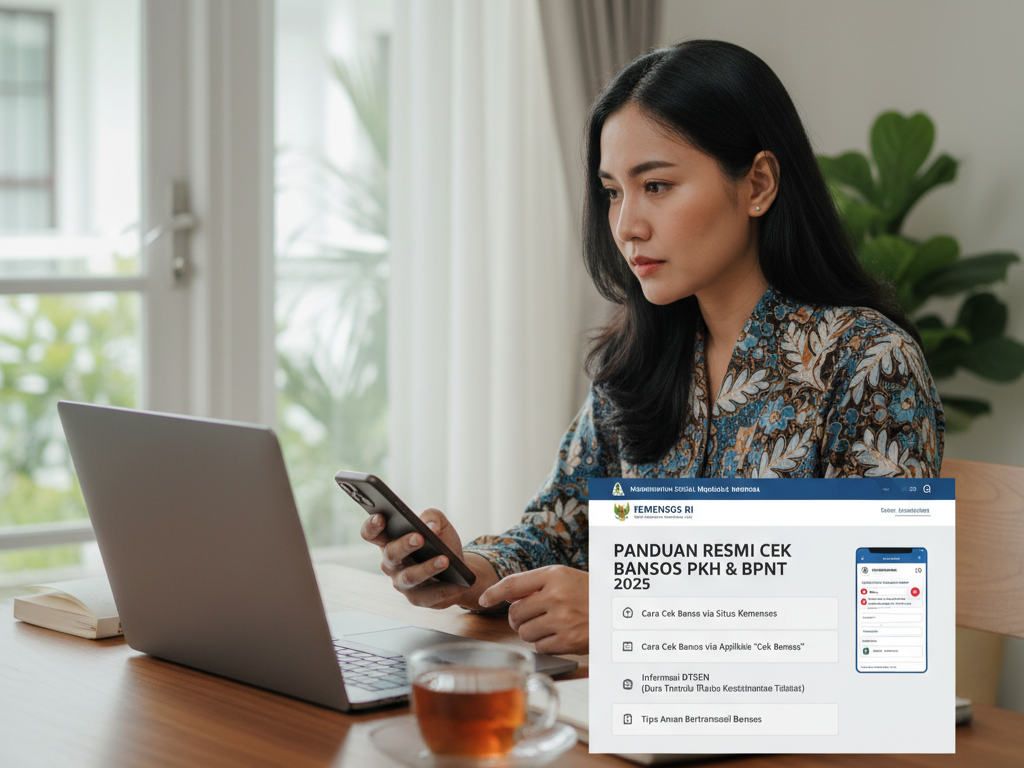 Panduan resmi cara cek Bansos PKH dan BPNT 2025.
