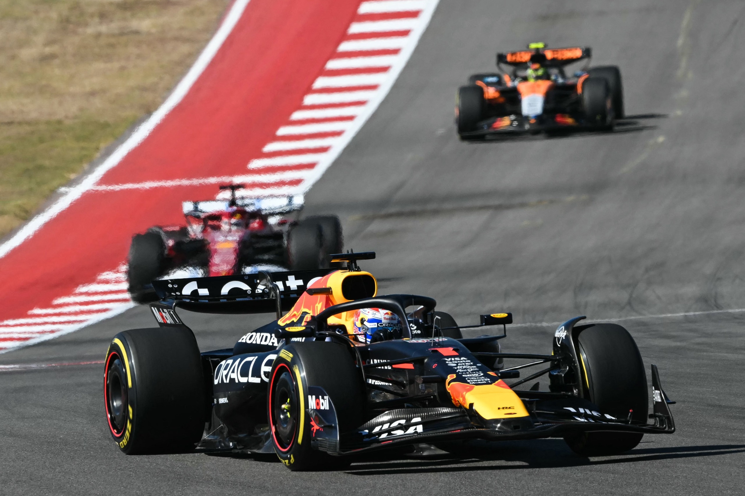 Max Verstappen menangkan F1 Grand Prix Amerika Serikat 2025.